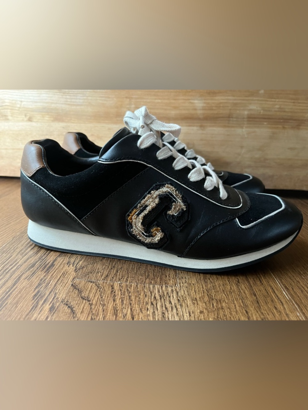 COACH Rebecca Varsity Leopard NAP/SUEDE Sneakers Size 9